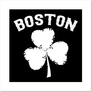 Boston Irish Shamrock St Posters and Art